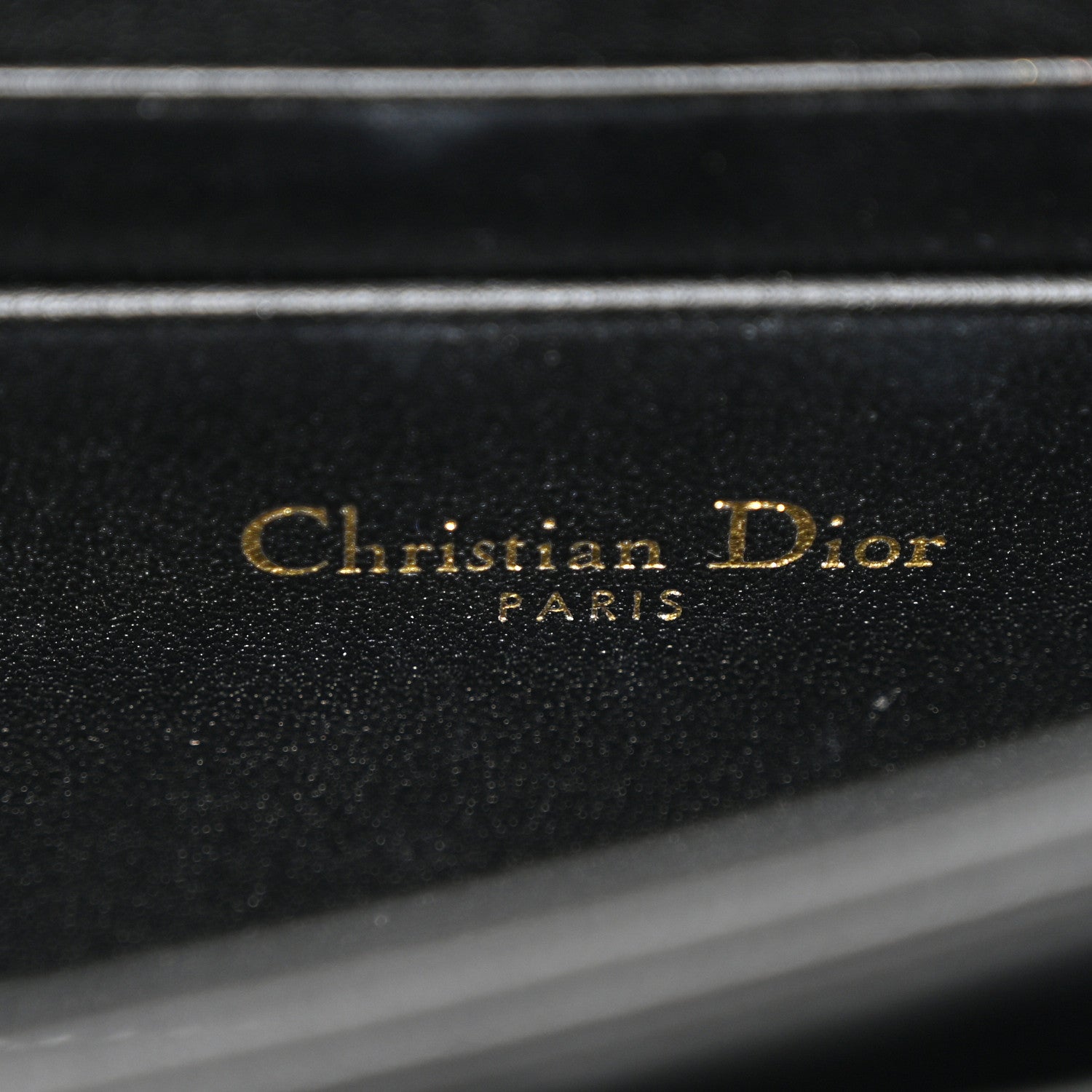 Christian Dior Lambskin Cannage Miss Dior Chain Pouch Black 6 of 12