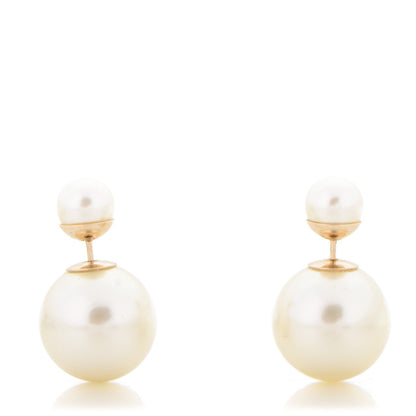 Christian Dior Pearl Mise En Dior Tribal Earrings 1 of 5