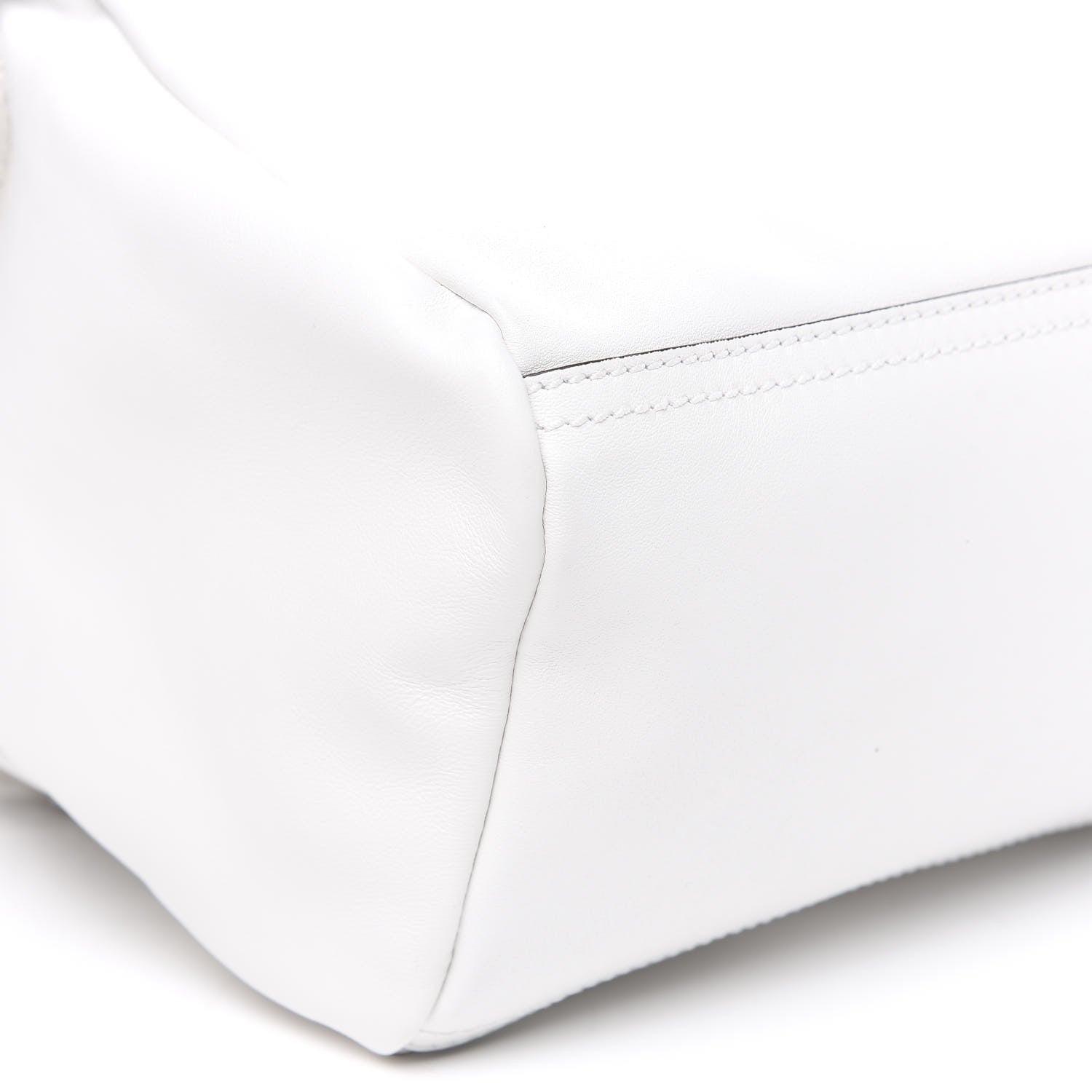 Givenchy Calfskin Velvet Logo Small Pandora White 8 of 9