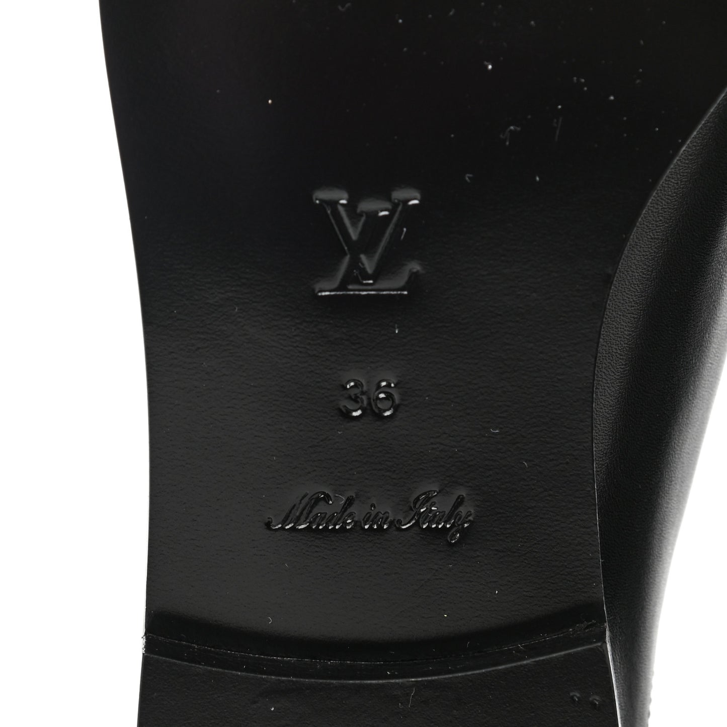 Calfskin Prime Time Flat Loafer 36 Black