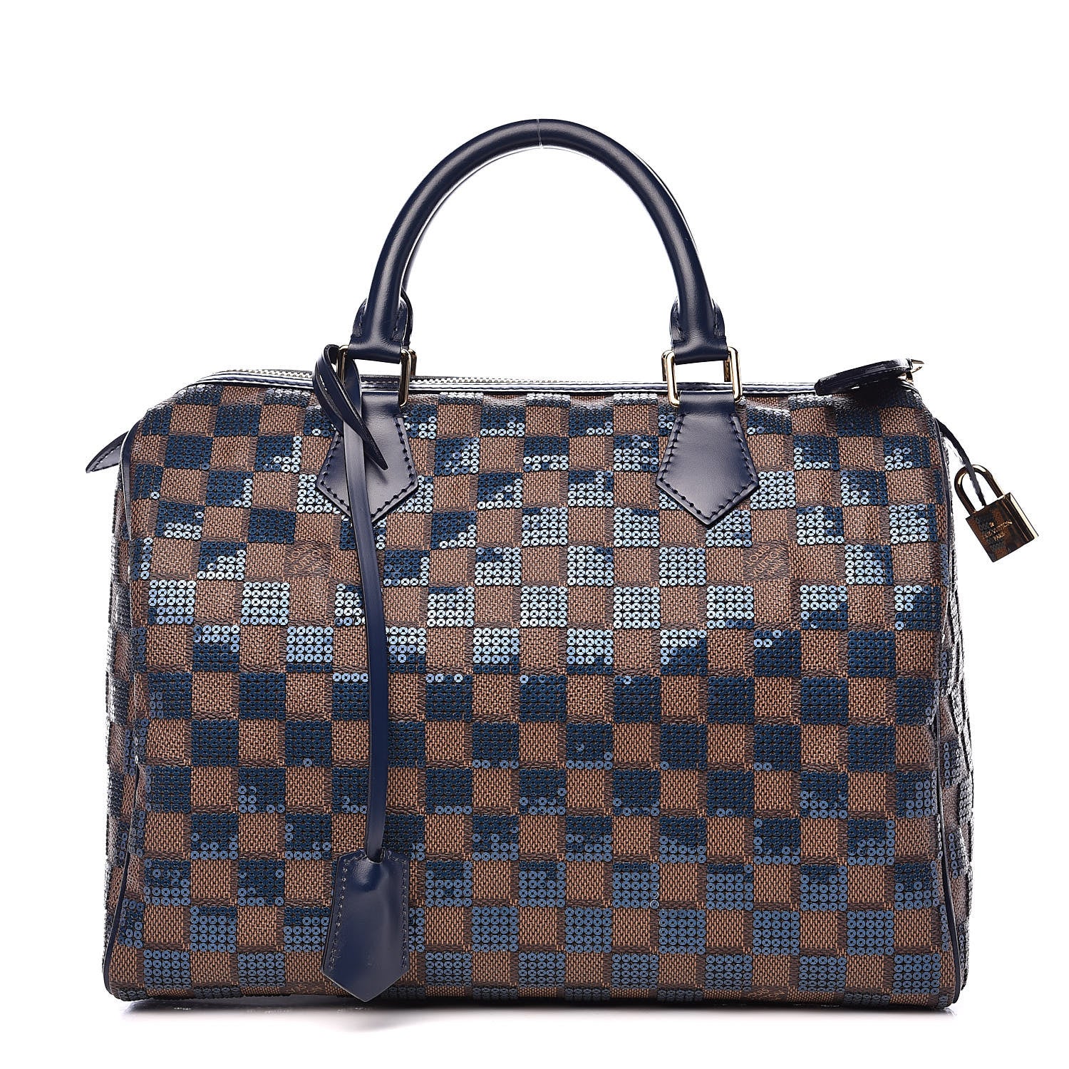 Louis Vuitton Damier Paillettes Speedy 30 Blue 1 of 10