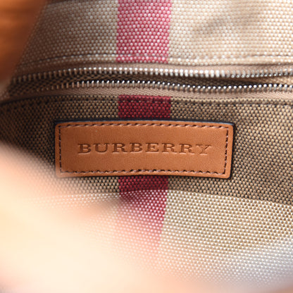Burberry Brit Calfskin House Check Medium Maidstone Saddle Brown 8 of 11