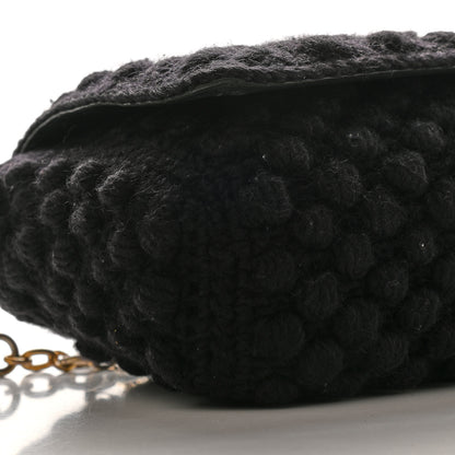 Dolce & Gabbana Crochet Miss Sicily Chain Flap Black 7 of 13