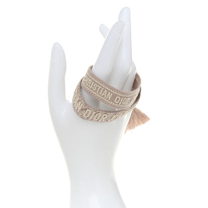 Christian Dior Woven Cotton J'Adior Friendship Bracelet Set Pink 2 of 4