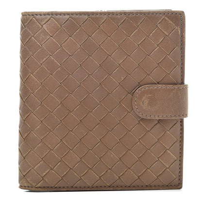 Bottega Veneta Nappa Intrecciato French Compact Wallet Maple 1 of 14