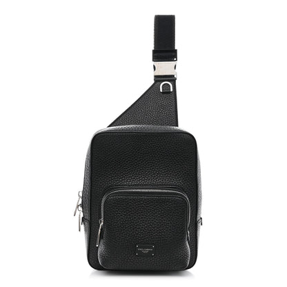 Dolce & Gabbana Hammered Calfskin Palermo Zaino Backpack Black 1 of 10