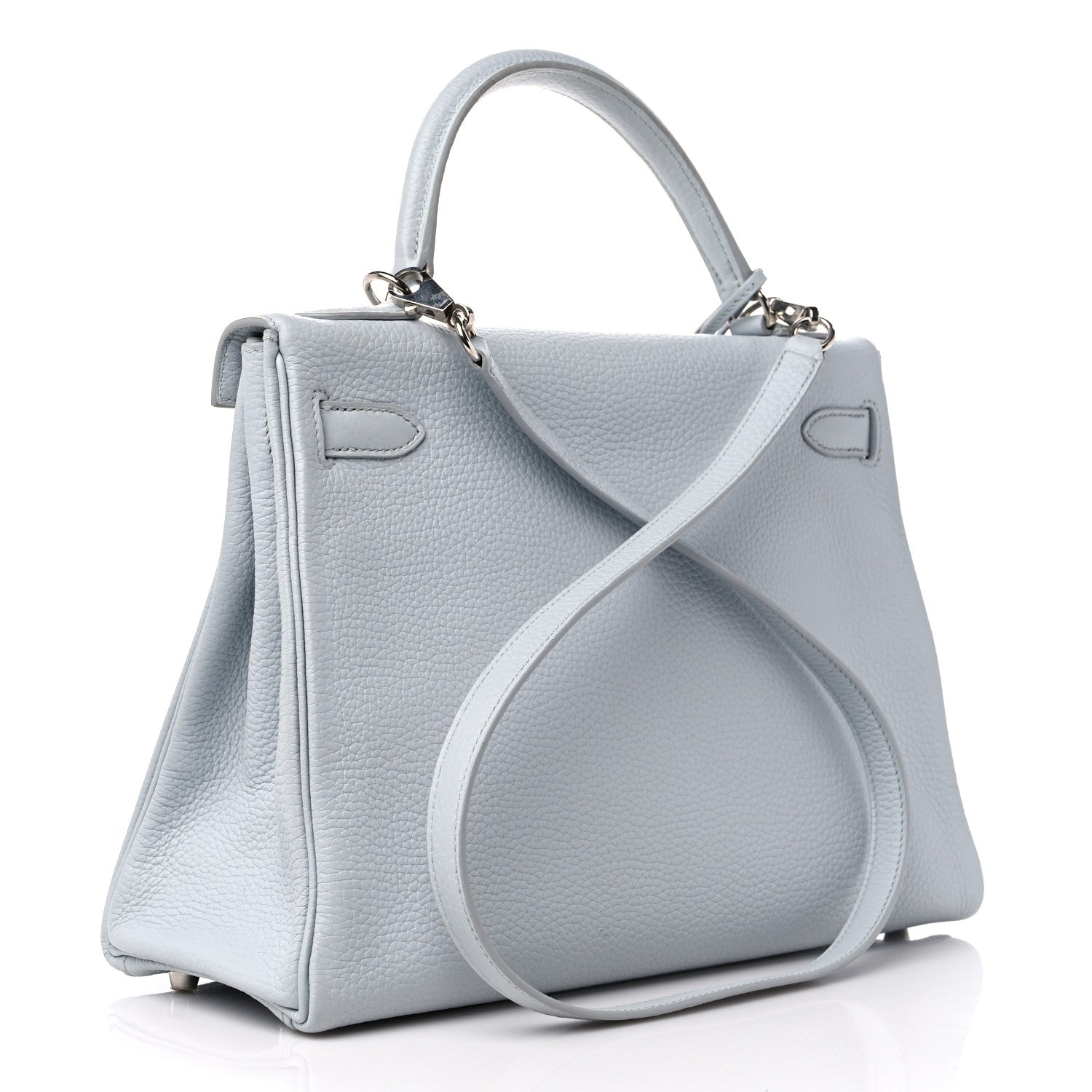 Hermes Taurillon Clemence Kelly Retourne 32 Bleu Glacier 3 of 15