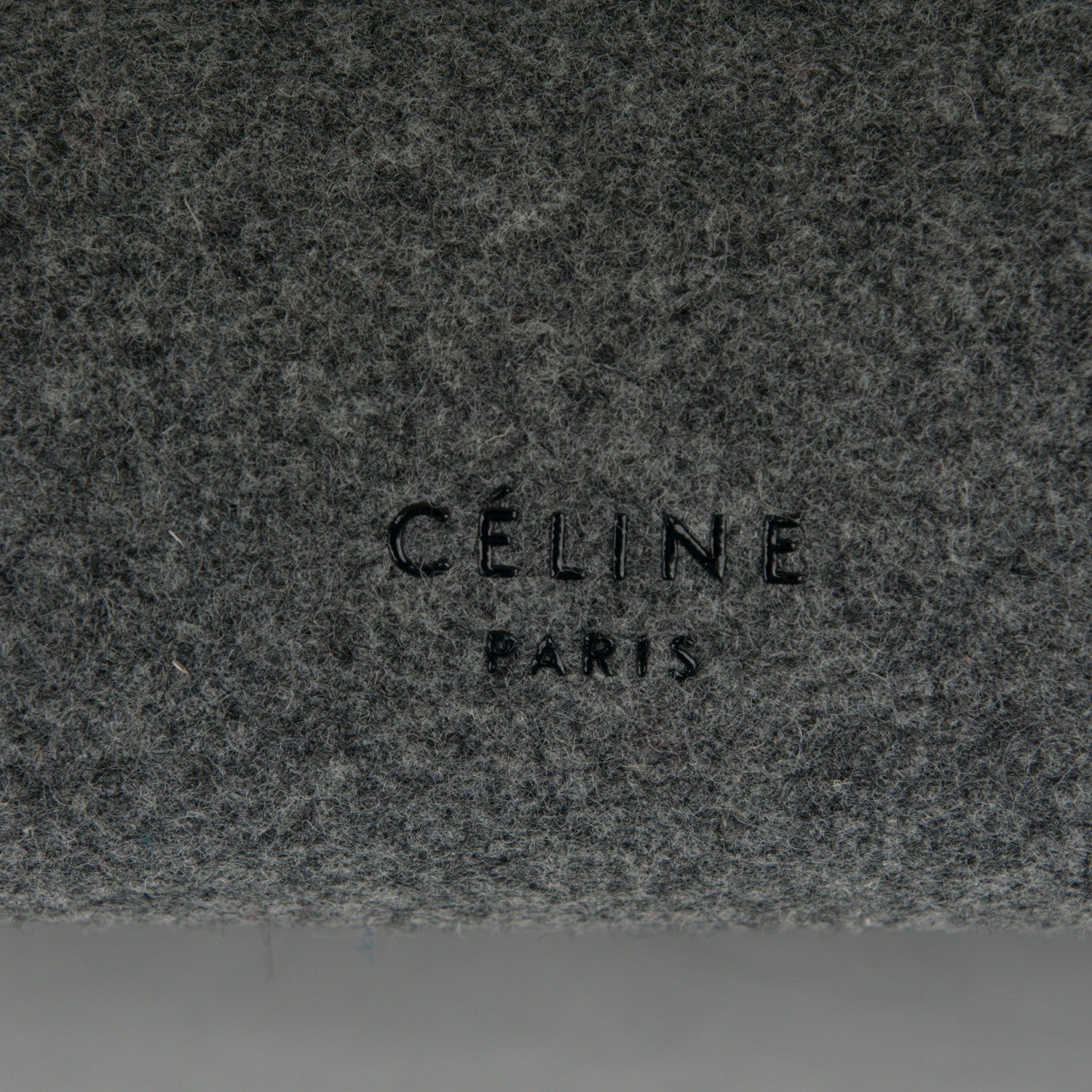 Celine Felt Calfskin Small Belt Bag Grey Black 6 of 12