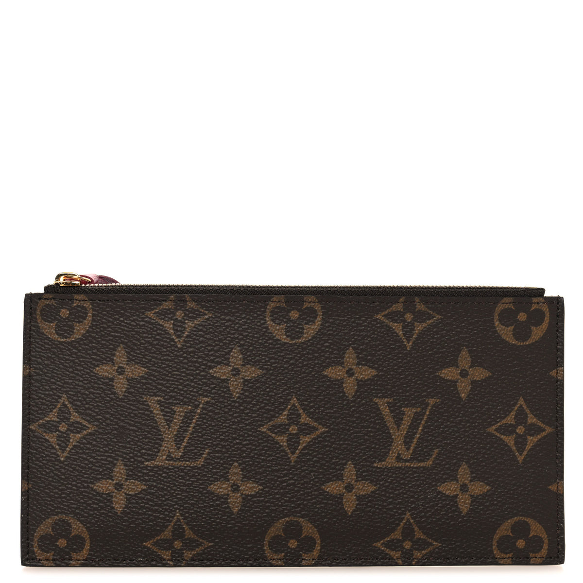 Louis Vuitton Monogram Felicie Chain Wallet Zippered Insert Fuchsia 1 of 6