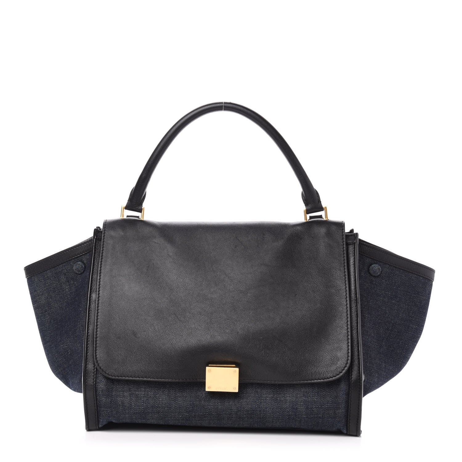 Celine Smooth Calfskin Denim Medium Trapeze Blue 1 of 16