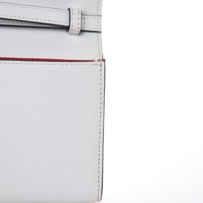 Christian Louboutin Calfskin Macaron Spiked Flap Wallet White 9 of 15