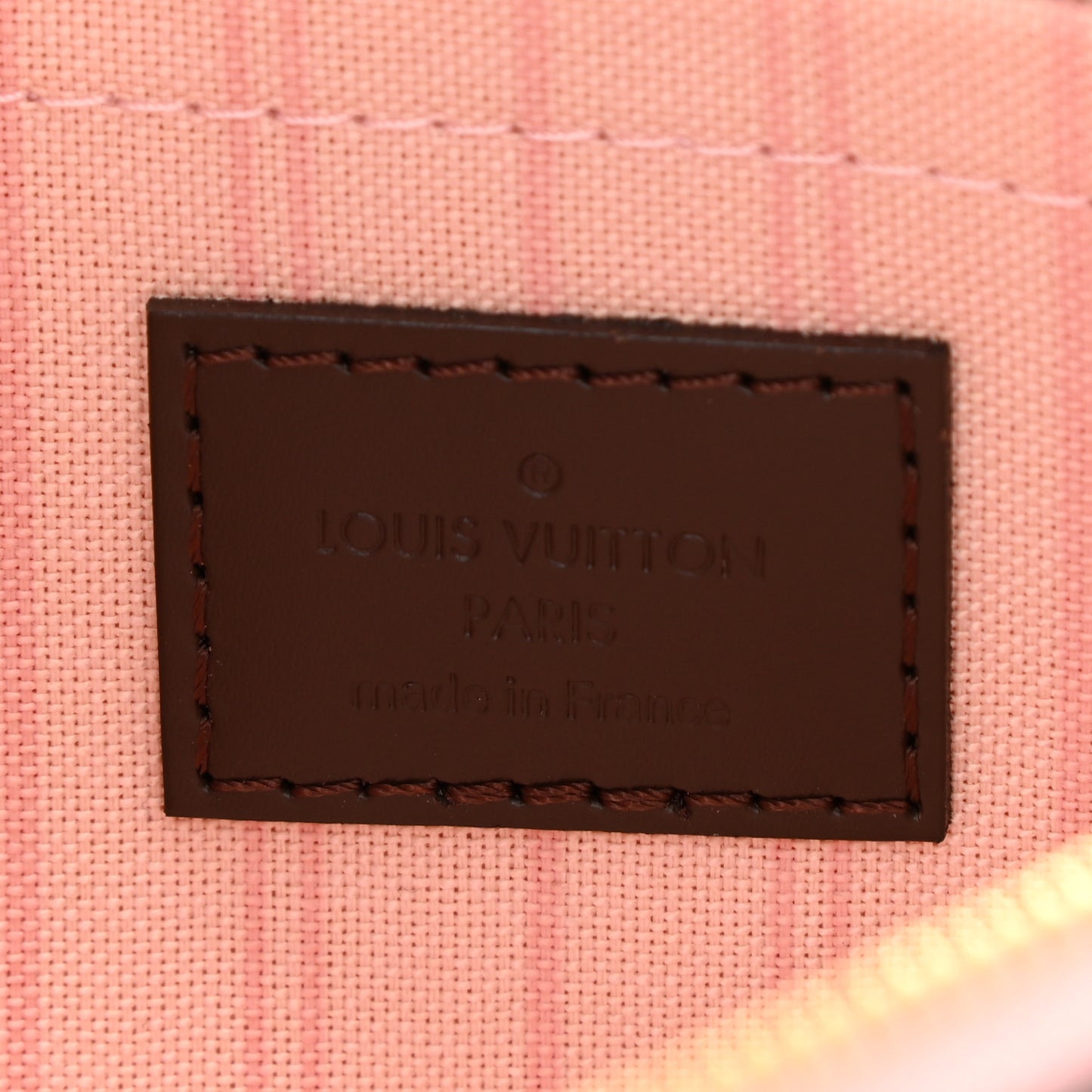 Damier Ebene Neverfull MM GM Pochette Rose Ballerine