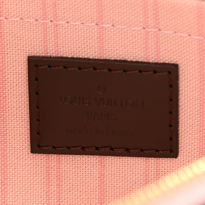 Louis Vuitton Damier Ebene Neverfull MM GM Pochette Rose Ballerine 5 of 6