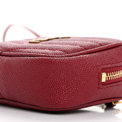 Saint Laurent Grain De Poudre Matelasse Monogram Baby Lou Camera Bag Opyum Red 9 of 10