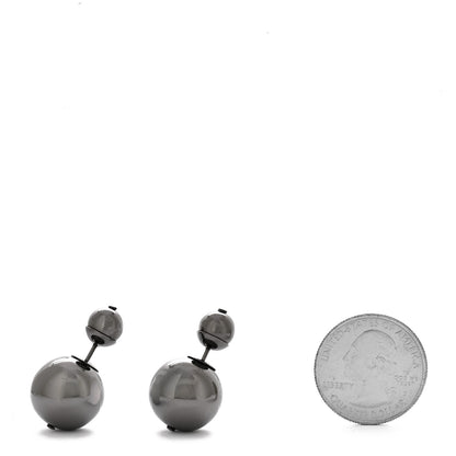 Christian Dior Metal Mise En Dior Tribal Earrings Black Ruthenium 2 of 5
