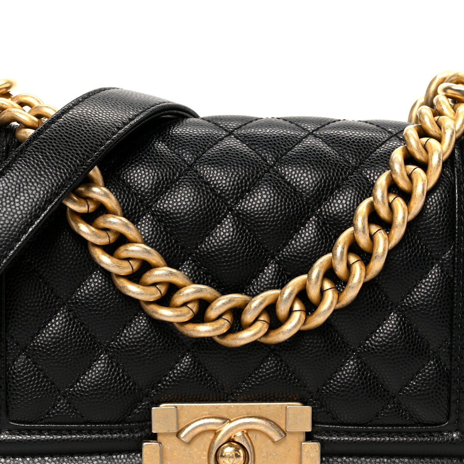 Chanel Caviar Quilted Small Boy Flap Black 7 of 10