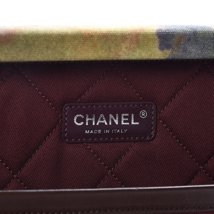 Chanel Washed Toile Graffiti On The Pavements Briefcase Khaki Multicolor 6 of 8