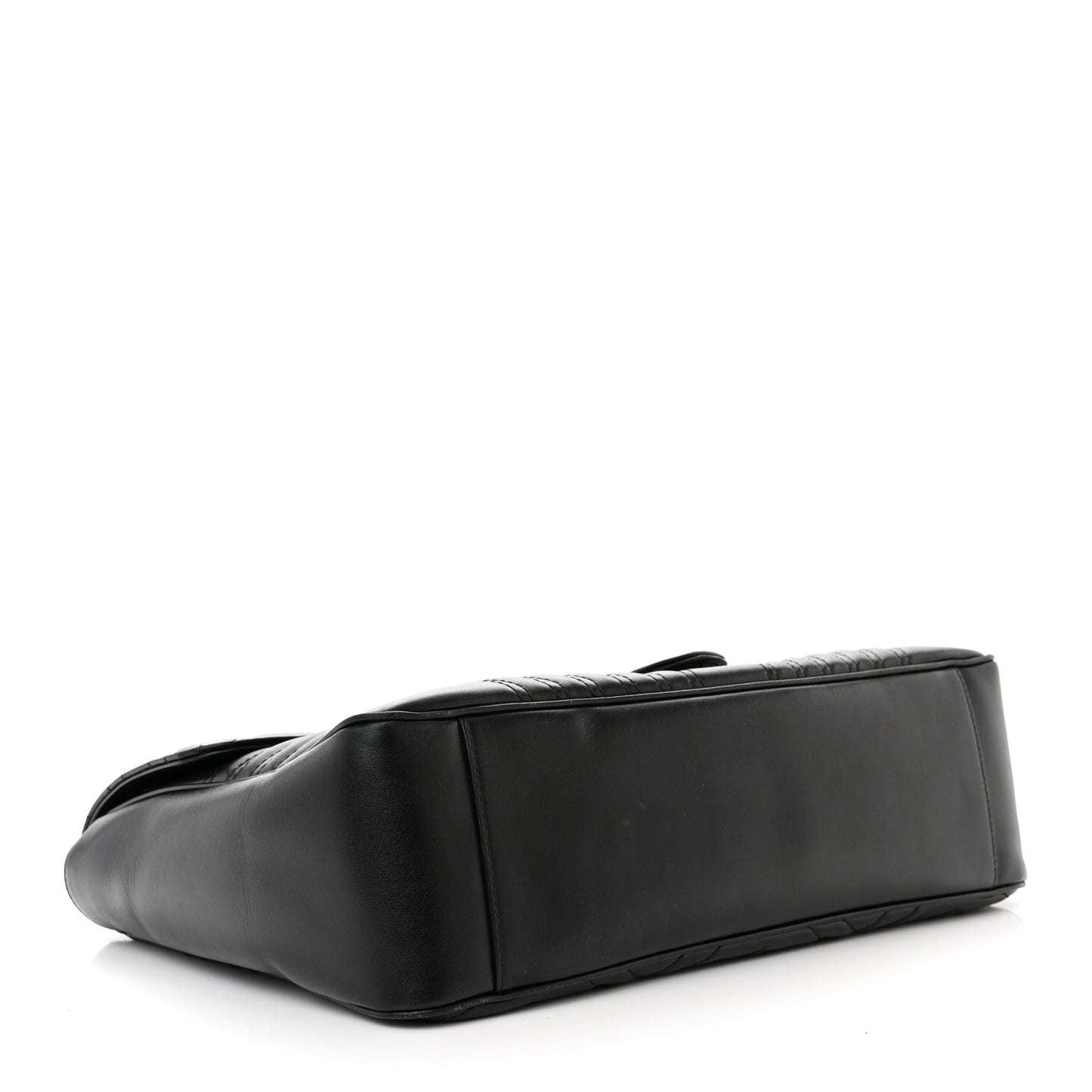Calfskin Matelasse Large GG Marmont Shoulder Bag Black