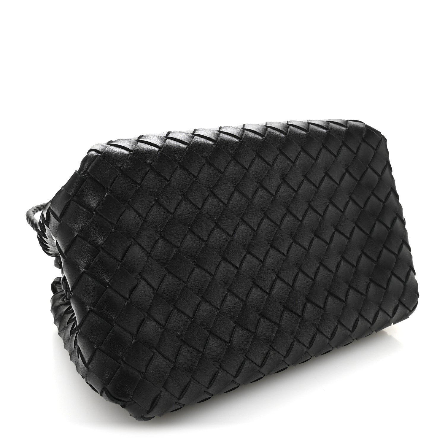 Bottega Veneta Nappa Intrecciato Medium Parachute Shoulder Bag Black 4 of 9