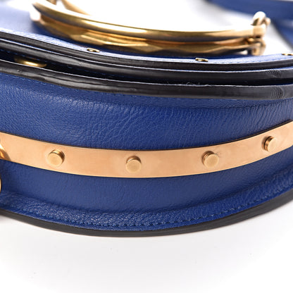 Chloe Calfskin Small Nile Bracelet Minaudiere Bag Majesty Blue 10 of 10