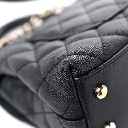 Chanel Caviar Quilted Extra Mini Coco Handle Flap Black 10 of 15