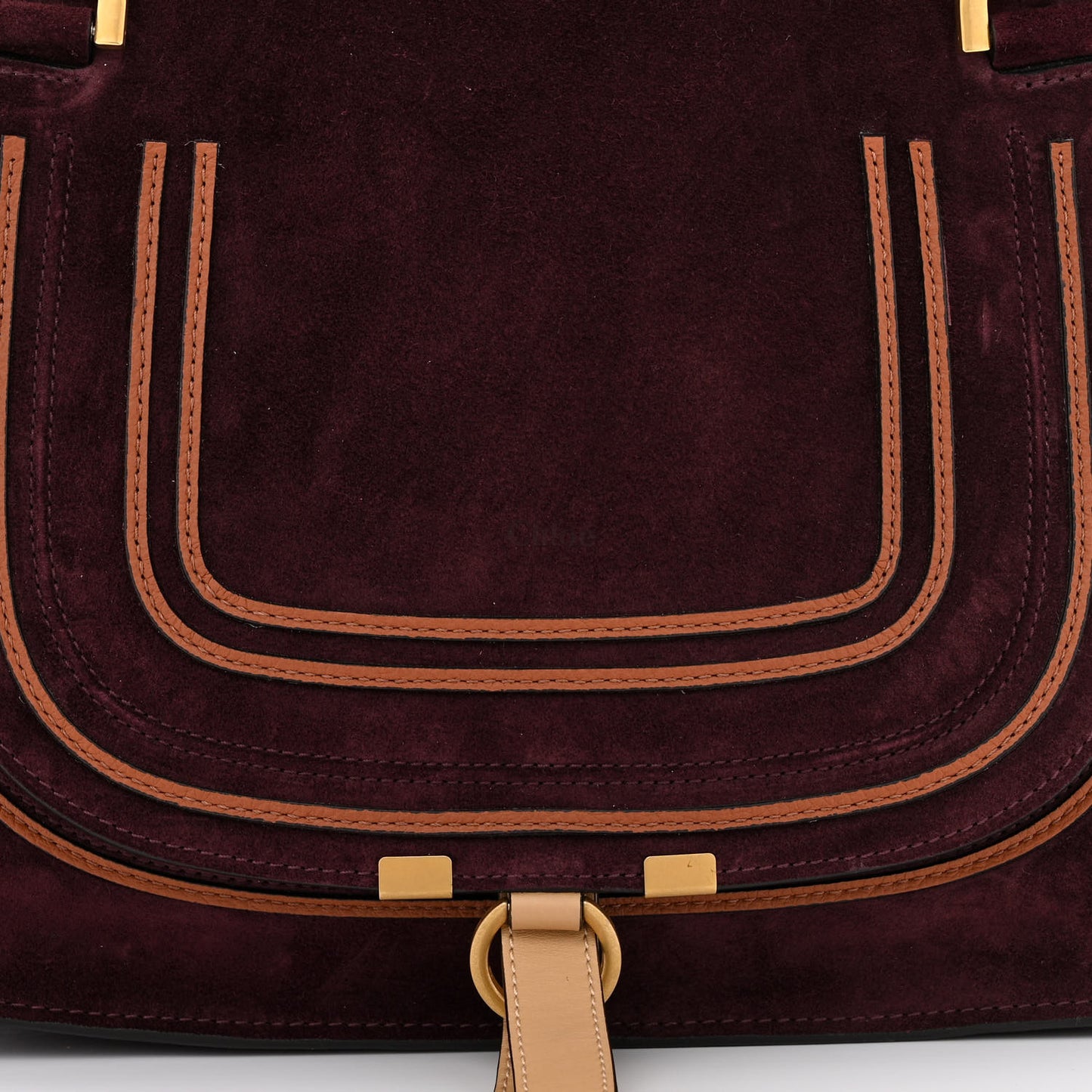 Suede Calfskin Braided Medium Marcie Double Carry Burgundy