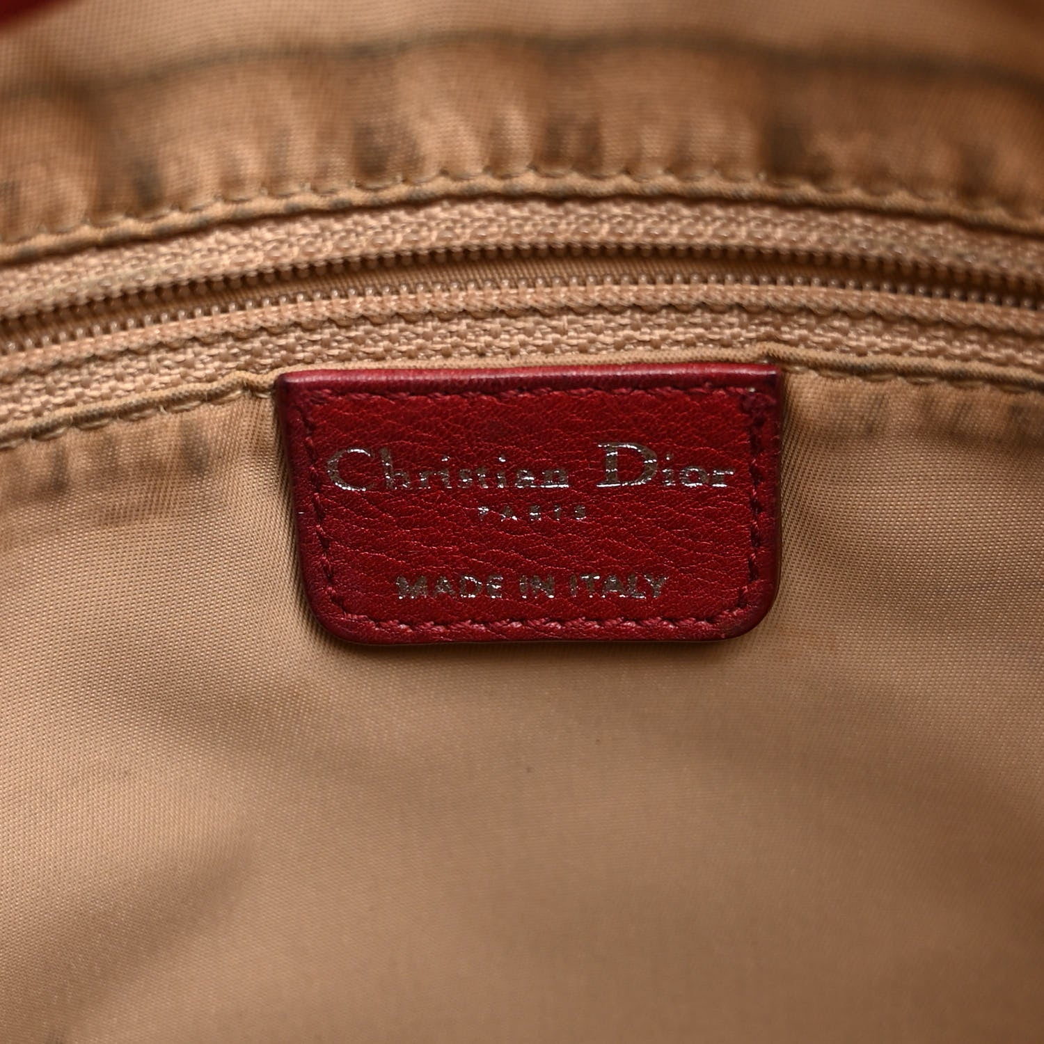 Christian Dior Monogram Street Chic Shoulder Bag Beige Red 6 of 11