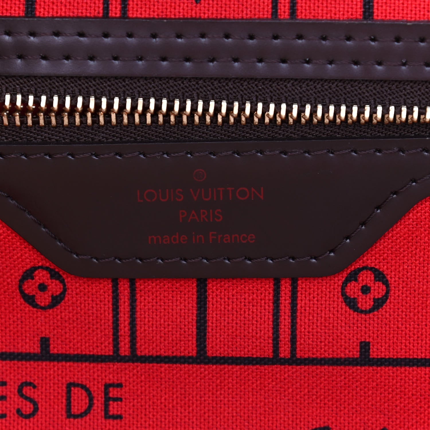 Louis Vuitton Damier Ebene Neverfull MM 5 of 9