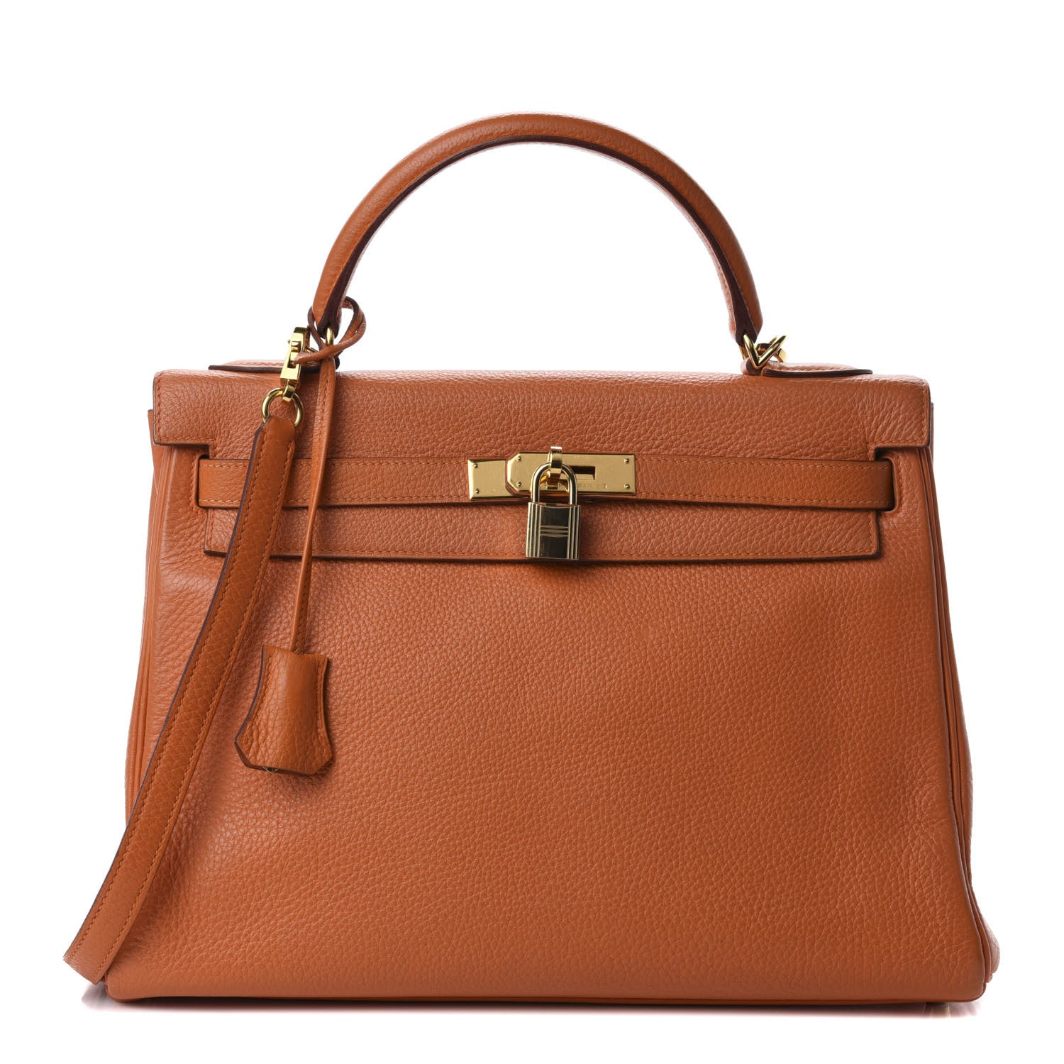 Hermes Togo Kelly Retourne 32 Orange 1 of 13