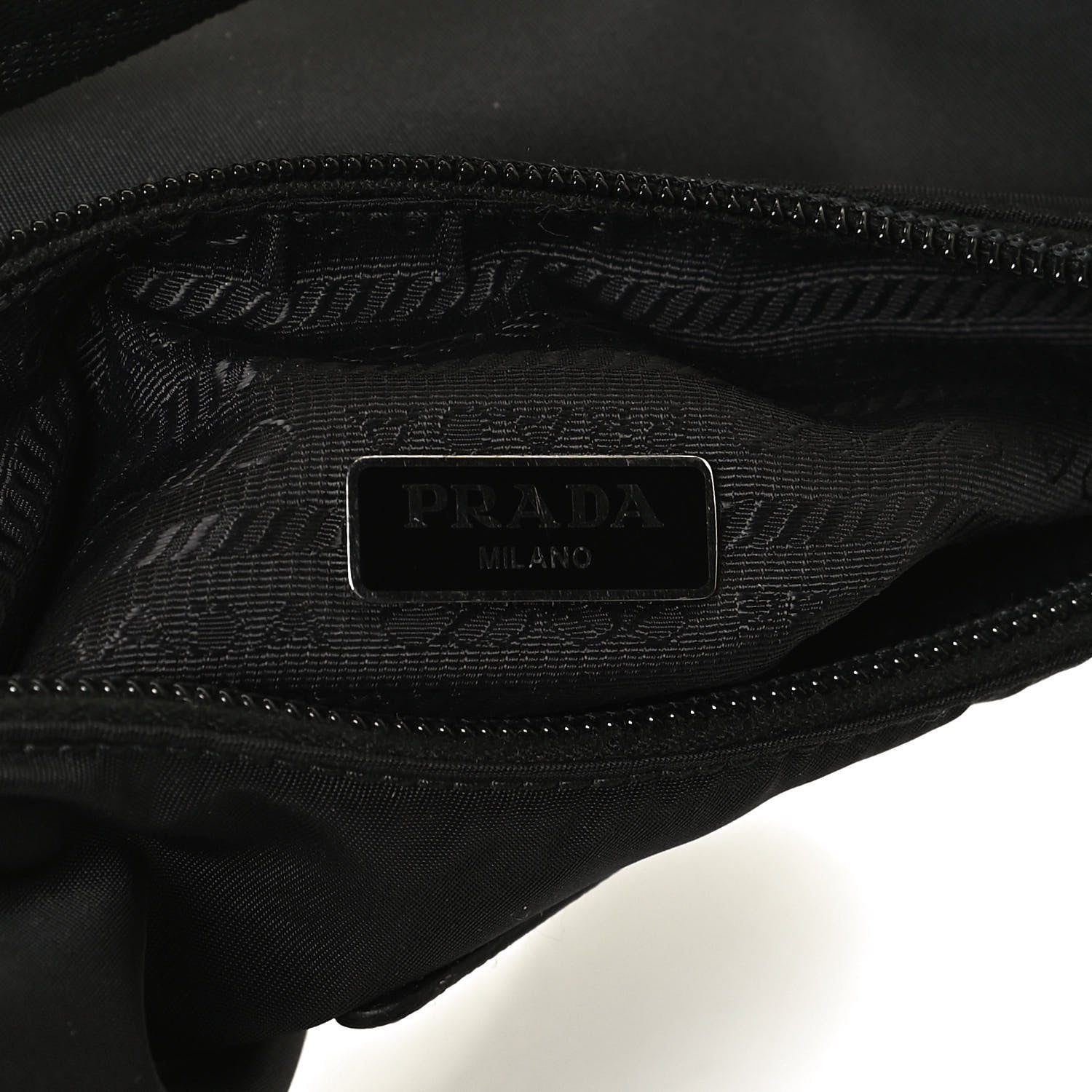 Prada Tessuto Nylon Mini Re-Edition 2000 Bag Black 8 of 12