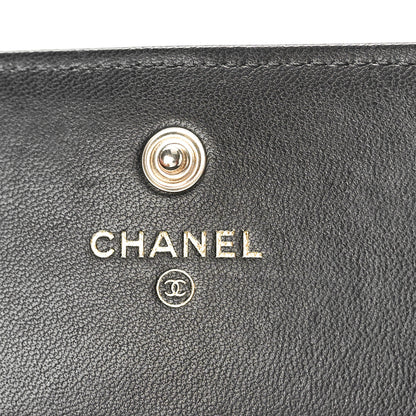 Chanel Lambskin Quilted My Chanel Lady Card Holder On Chain Black 6 of 11