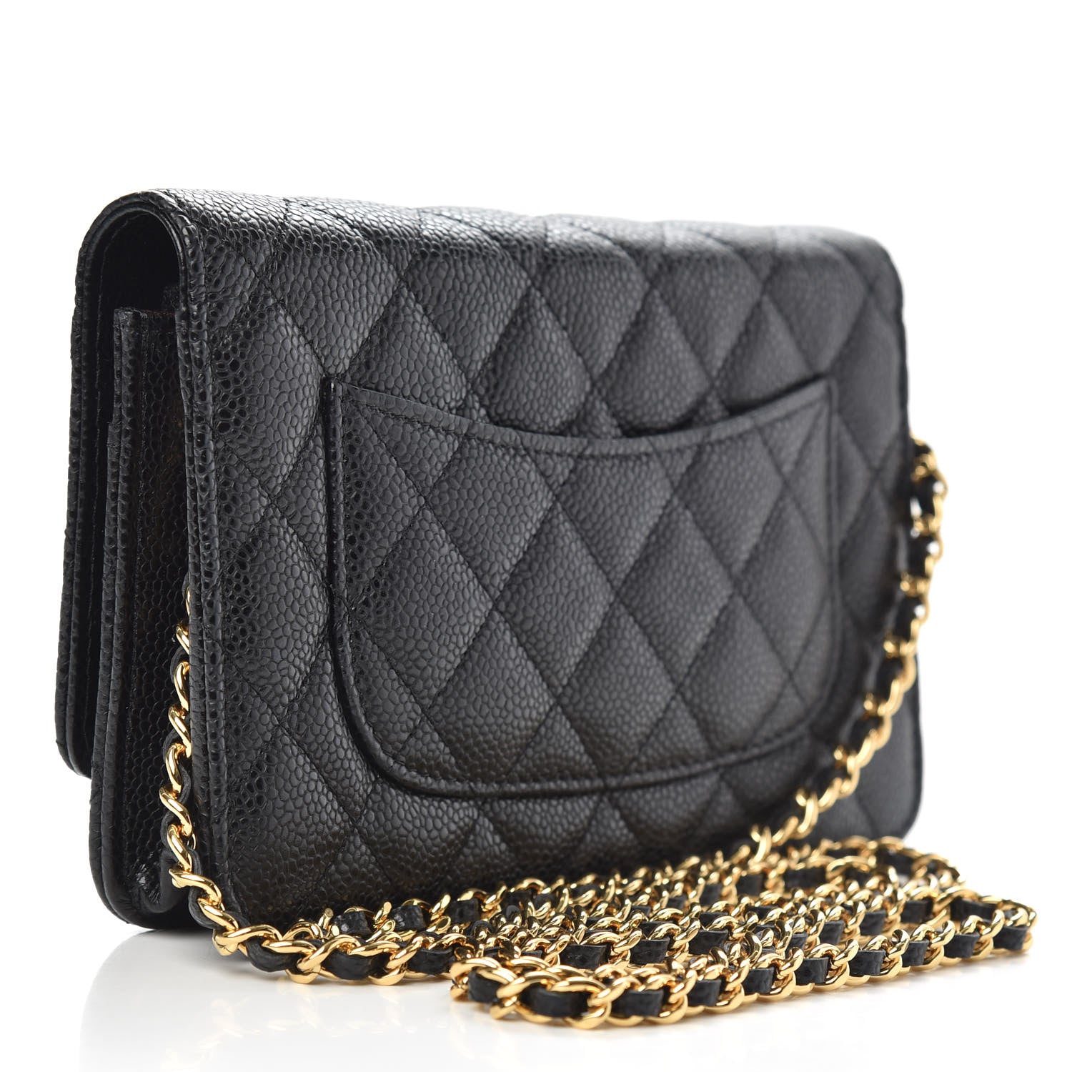 Chanel Caviar Quilted Wallet On Chain WOC Black 3 of 11