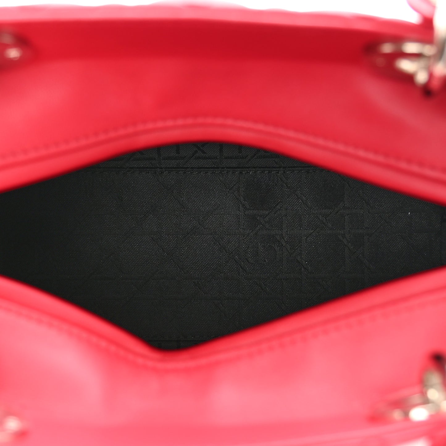 Lambskin Cannage Medium Lady Dior Pink