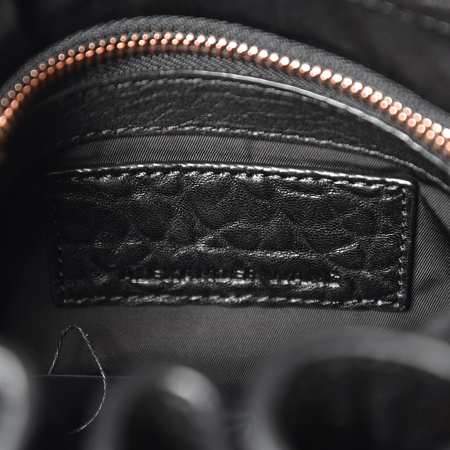 Alexander Wang Pebbled Lambskin Diego Bucket Black Rose Gold Hardware 6 of 6