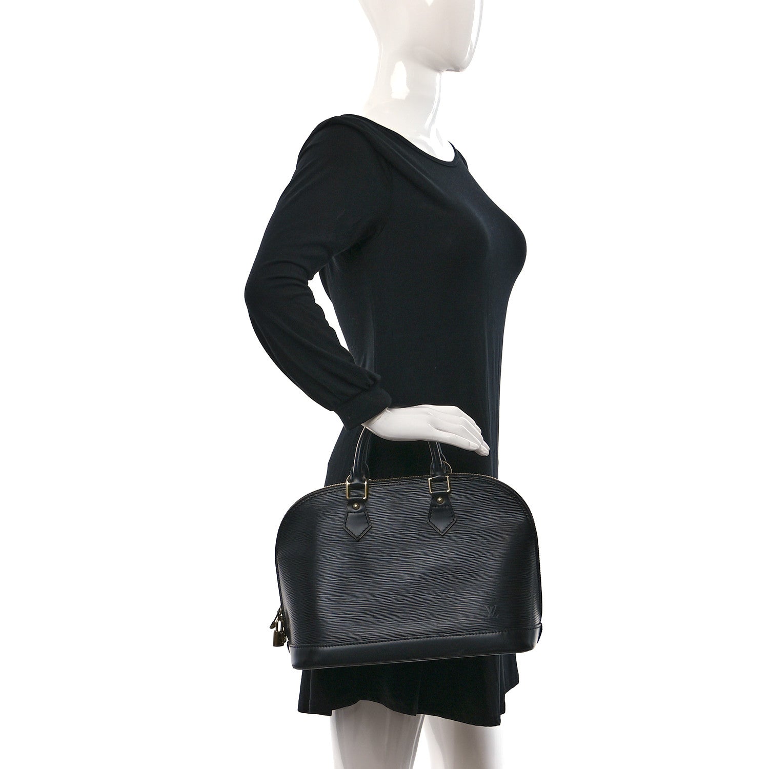 Louis Vuitton Epi Alma PM Black 2 of 14