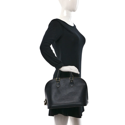 Louis Vuitton Epi Alma PM Black 2 of 14