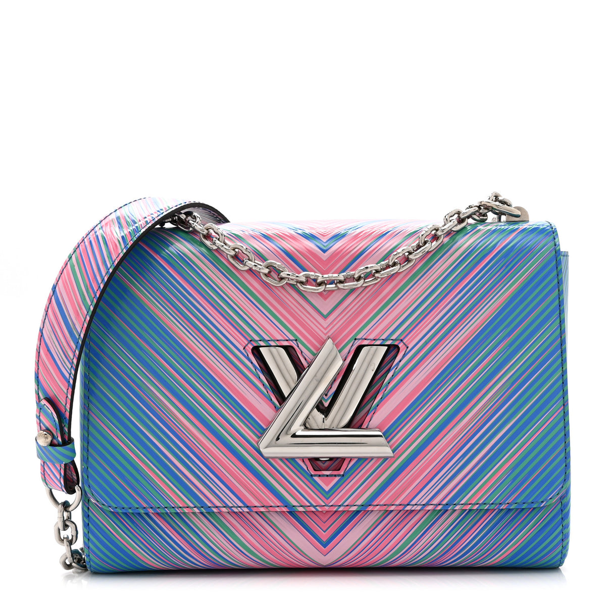 Louis Vuitton Epi Tropical Twist Shoulder Bag MM Blue Rose 1 of 11