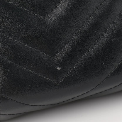 Gucci Calfskin Matelasse GG Marmont Chain Wallet Black 12 of 12