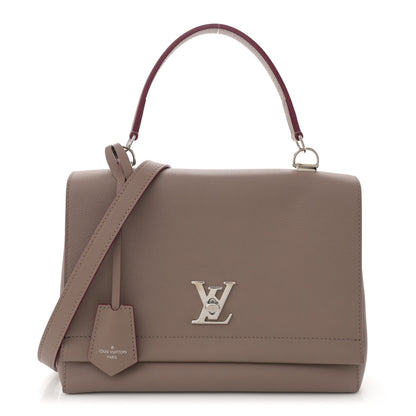 Louis Vuitton Soft Calfskin Lockme II Top Handle Taupe Glace 1 of 11