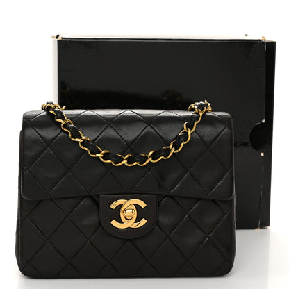 Chanel Lambskin Quilted Mini Square Flap Black 11 of 11
