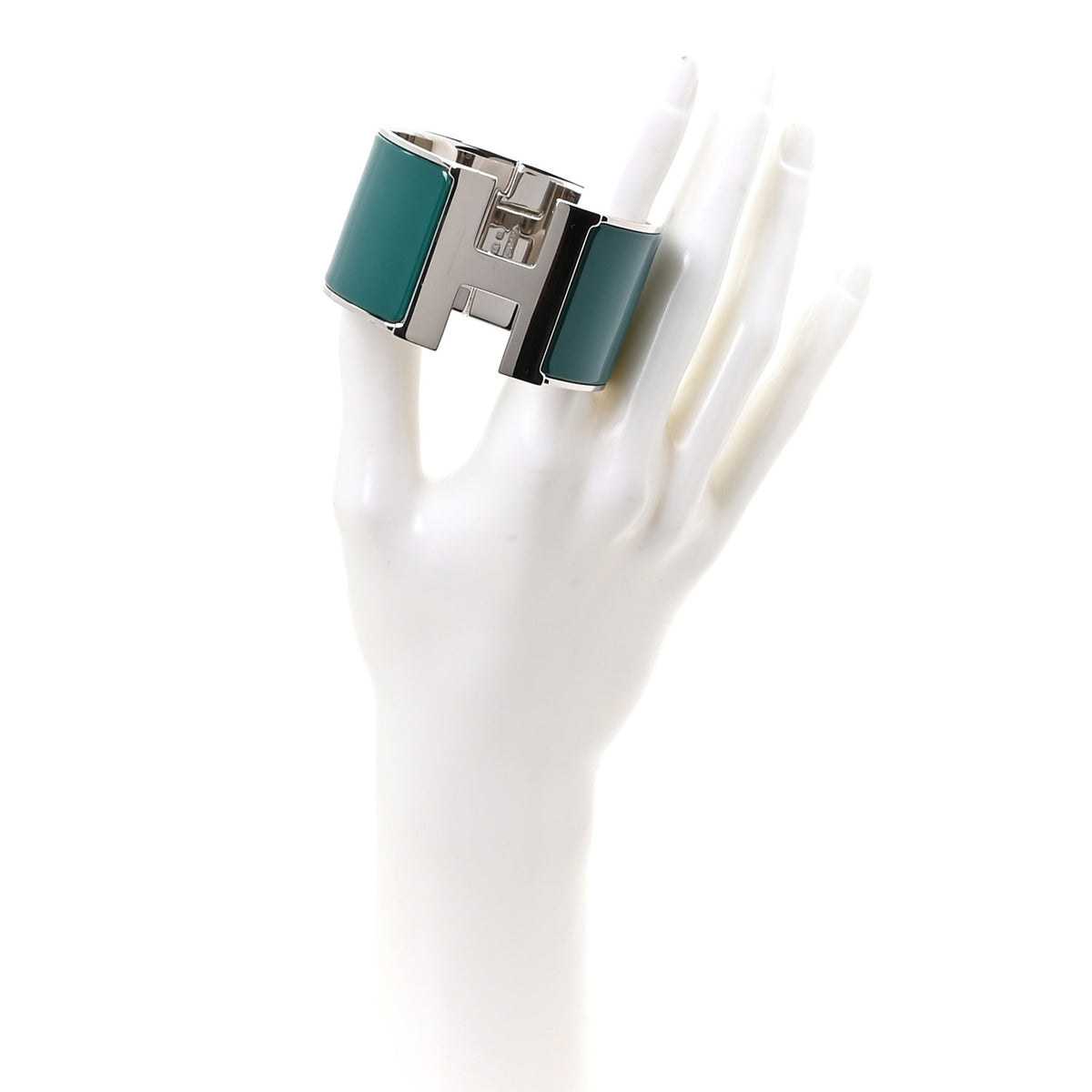 Enamel Extra Wide Clic Clac H Bracelet GM Bleuete