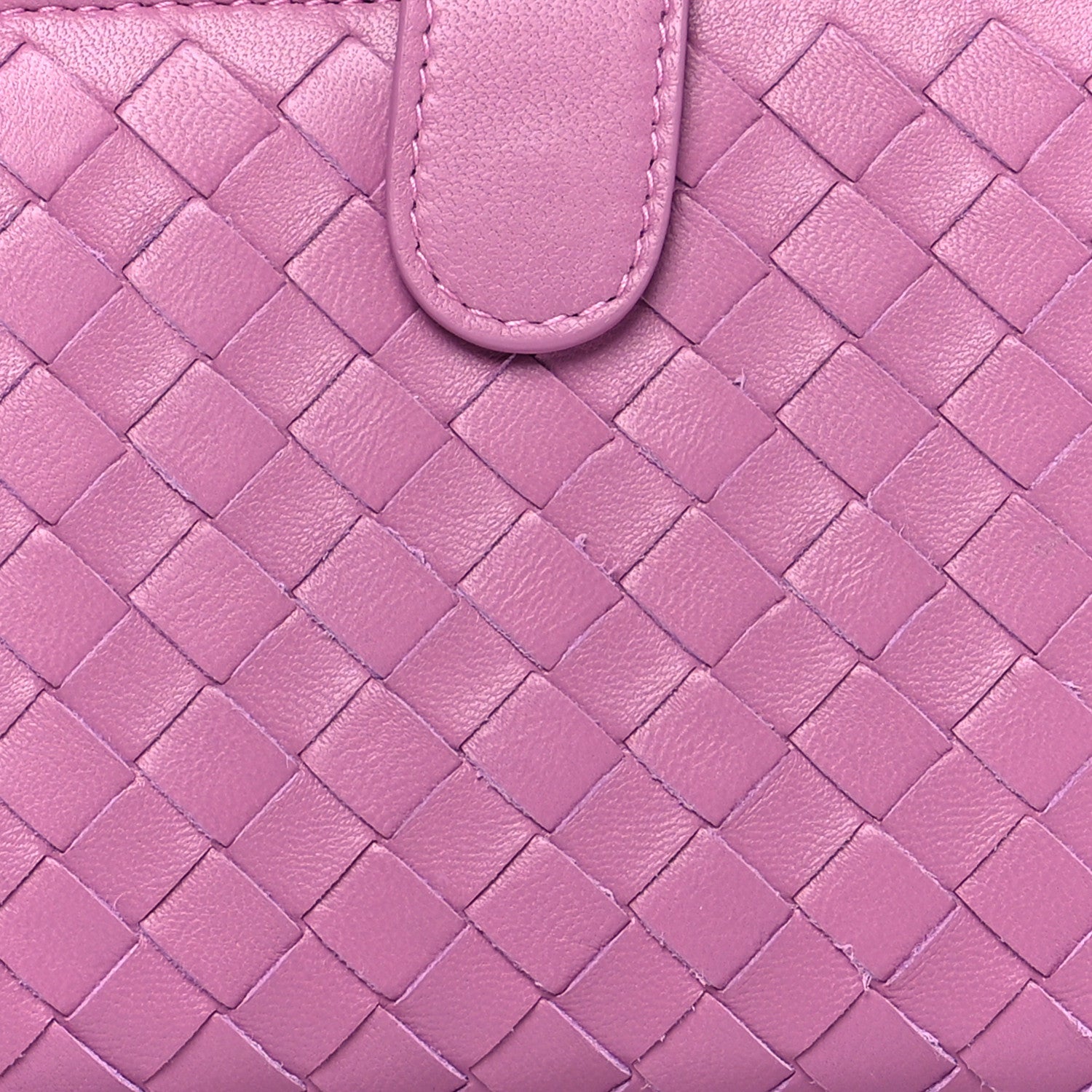 Bottega Veneta Nappa Intrecciato Continental Snap Wallet Peony 8 of 9