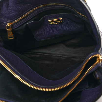 Miu Miu Vitello Daino Tote Uva 7 of 16