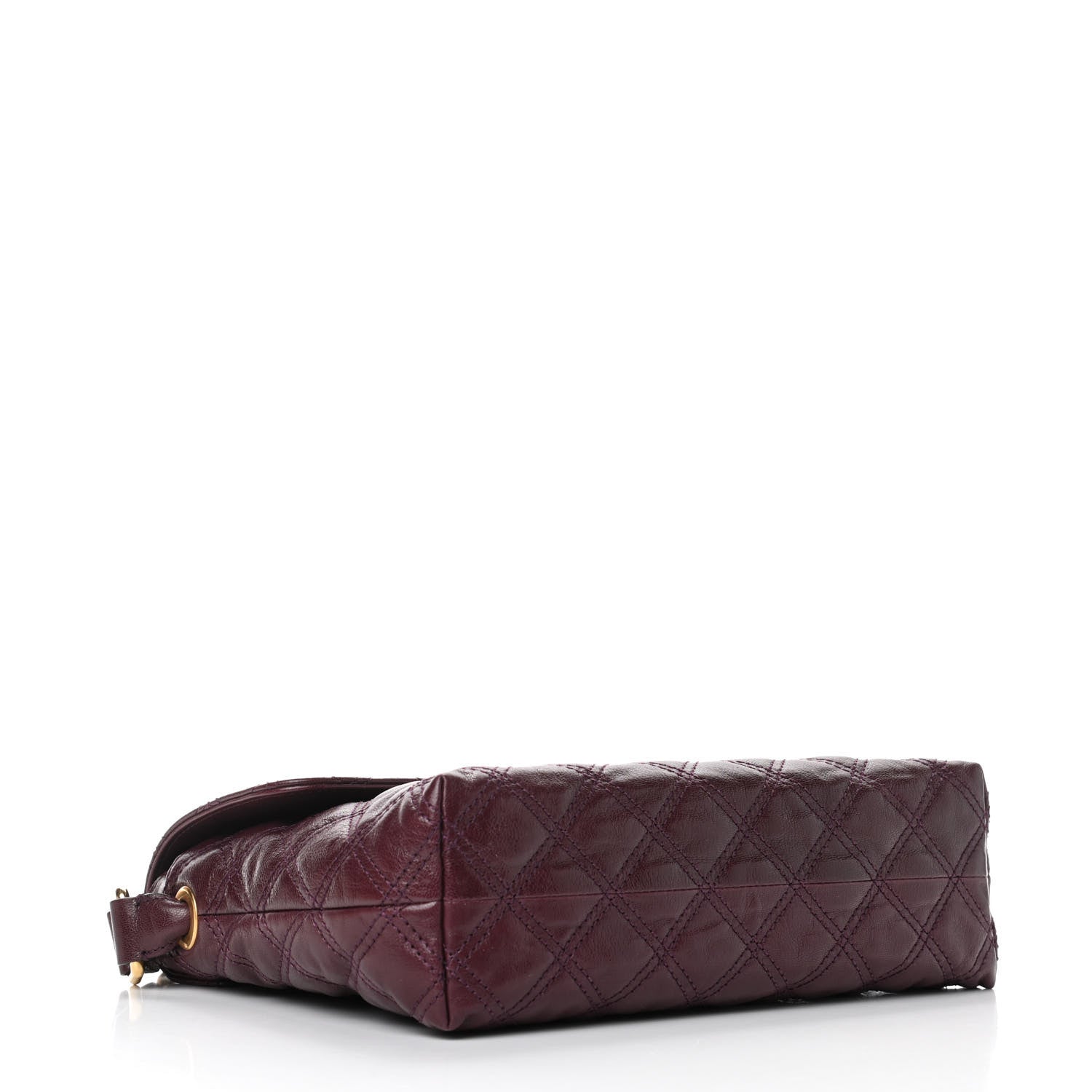 Marc Jacobs Lambskin Quilted The Large Single Flap Burgundy 3 of 4