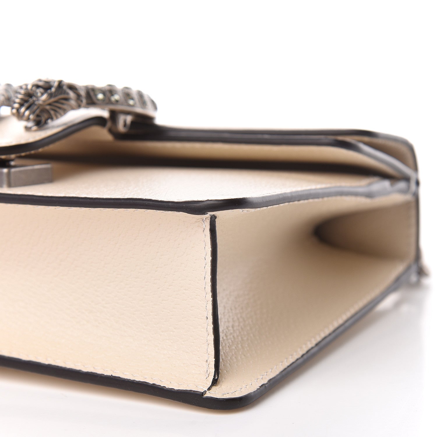 Gucci Textured Calfskin Crystal Mini Dionysus Shoulder Bag Mystic White 9 of 11