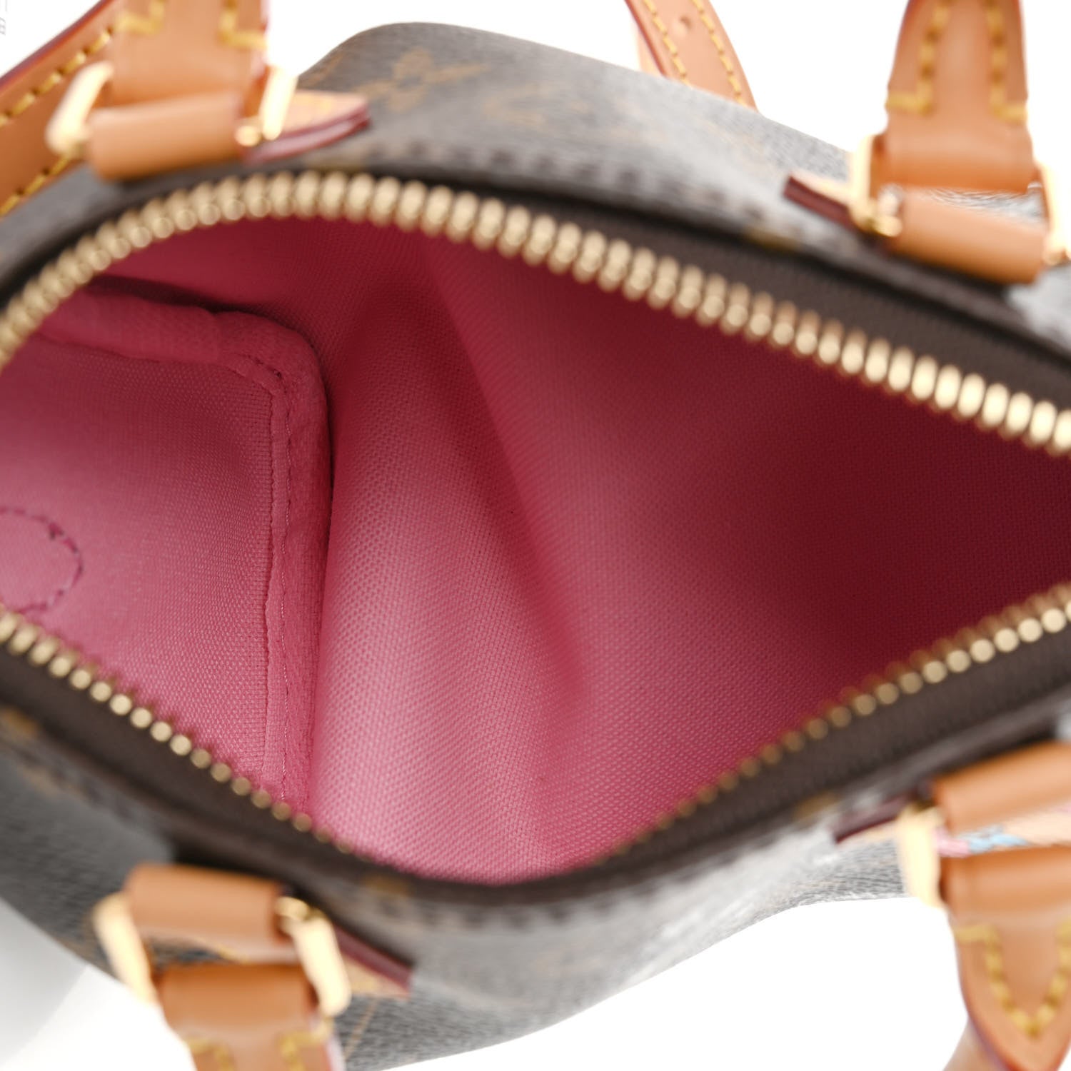 Louis Vuitton Monogram Vivienne Ice Skating Nano Speedy Bandouliere Pink 5 of 9