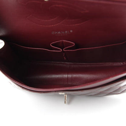 Chanel Striated Patent Quilted Jumbo Double Flap Burgundy 5 of 11