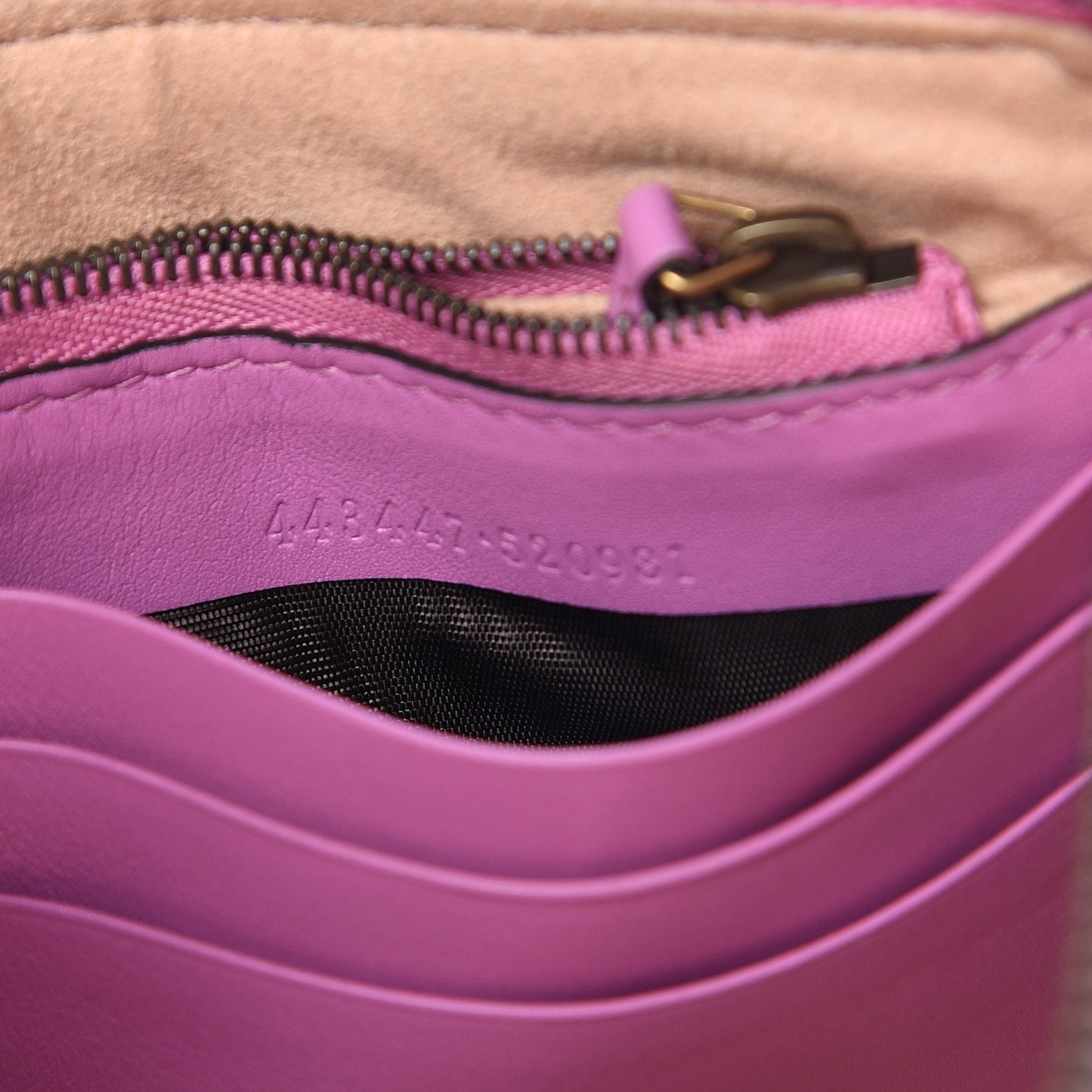 Calfskin Matelasse Mini GG Marmont Chain Bag Candy Mousse