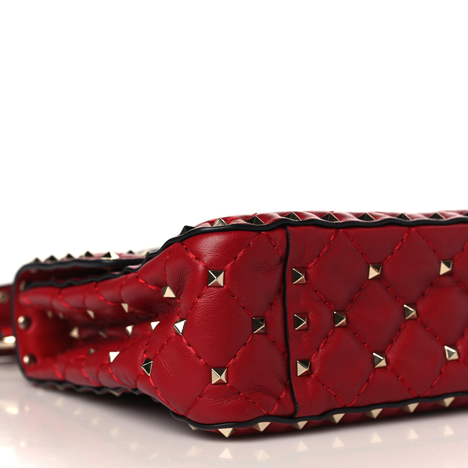 Valentino Garavani Nappa Medium Rockstud Spike Shoulder Bag Rosso Valentino 7 of 9