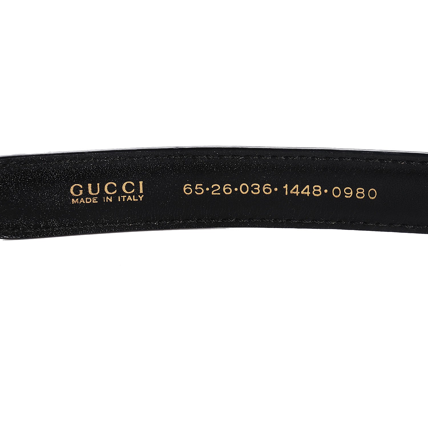 Gucci Leather GG Belt Black 65 26 3 of 4